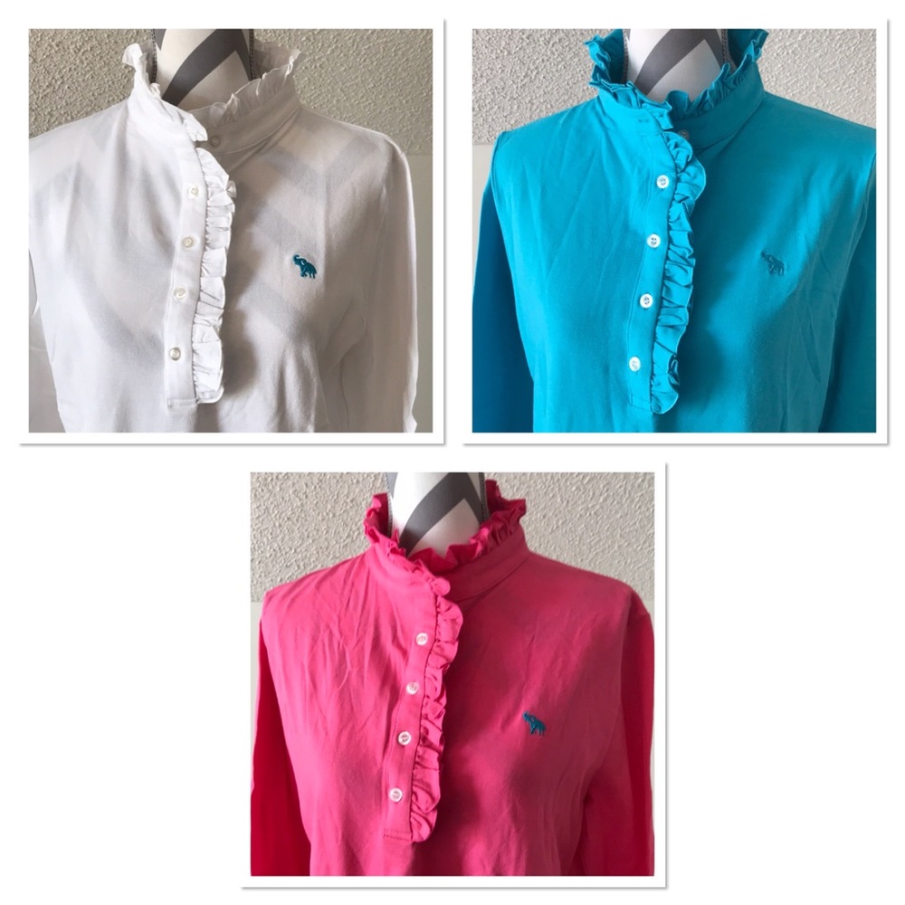 🚨CLOSET CLOSING🚨 Ruffled Collar Polos - Picture 3 of 5
